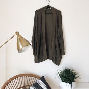 Olive Green Cardigan